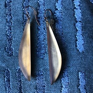 Alexis Bittar Dangling Gold Lucite Earrings